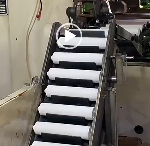 Sealant machinery production display